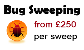 Bug Sweeping Cost in Witney